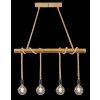 Globo FRAGNO Pendant Light brown, black, 4-light sources
