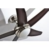 Globo FABIOLA fan stainless steel, matt nickel, 1-light source, Remote control