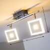 Baramita ceiling spotlight LED chrome, 2-light sources