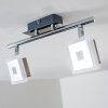 Baramita ceiling spotlight LED chrome, 2-light sources