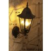 Massive Zagreb outdoor wall light brown, rust-coloured, 1-light source
