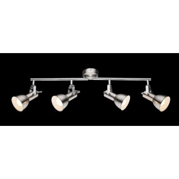 Globo ceiling light matt nickel, 4-light sources