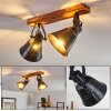 BERKELEY Ceiling Light Dark wood, black, 2-light sources
