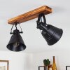 BERKELEY Ceiling Light Dark wood, black, 2-light sources