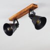 BERKELEY Ceiling Light Dark wood, black, 2-light sources