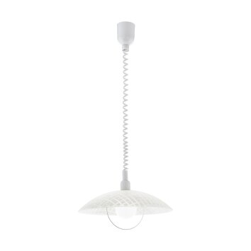 Eglo ALVEZ pendant light white, 1-light source
