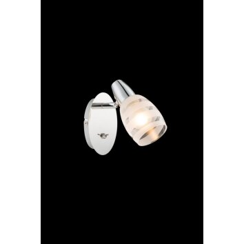 Globo wall spotlight chrome, 1-light source