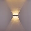 Abaiang Outdoor Wall Light LED silver, 10-light sources