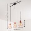 LYSSONS Pendant Light black, 3-light sources