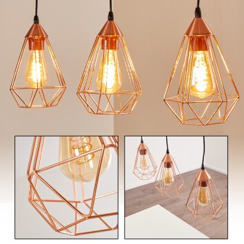 LYSSONS Pendant Light black, 3-light sources