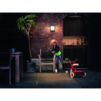 Philips STOCK Outdoor Wall Light LED anthracite, 1-light source, Motion sensor