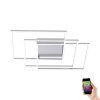 Paul Neuhaus Q-INIGO Ceiling light LED matt nickel, 3-light sources, Remote control