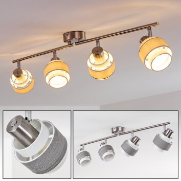 Lotorp Ceiling Light matt nickel, 4-light sources