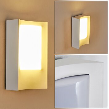 Outdoor Wall Light Lamoliere LED white, 1-light source