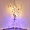 HOLAR Floor Lamp LED chrome, 6-light sources, Colour changer