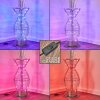 HOLAR Floor Lamp LED chrome, 6-light sources, Colour changer