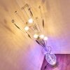 HOLAR Floor Lamp LED chrome, 6-light sources, Colour changer