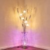 HOLAR Floor Lamp LED chrome, 6-light sources, Colour changer