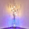 HOLAR Floor Lamp LED chrome, 6-light sources, Colour changer