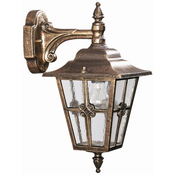 Albert 805 outdoor wall light brown, brass, 1-light source