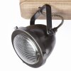 Brilliant CARMEN WOOD SpotLight stainless steel, 3-light sources