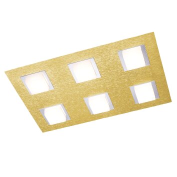 Grossmann BASIC Ceiling Light LED brass, 6-light sources