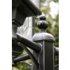 Konstsmide MILANO lamppost black, silver, 3-light sources