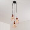ZEUTA Pendant Light black, 3-light sources