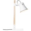 Brilliant Plow Table lamp Light wood, white, 1-light source