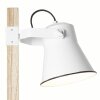 Brilliant Plow Table lamp Light wood, white, 1-light source