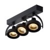 Ceiling Spotlight Lucide DORIAN LED black, 3-light sources