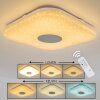 NUTAK Ceiling Light LED white, 1-light source, Remote control, Colour changer