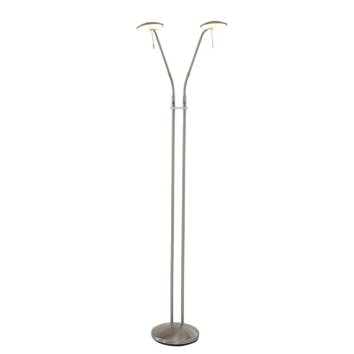 Steinhauer ZENITH Floor Lamp LED stainless steel, 2-light sources