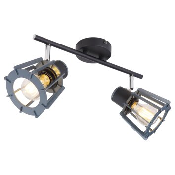 Globo MAHA Spotlight black, 2-light sources