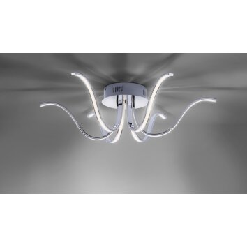 Leuchten-Direkt VALERIE Ceiling light LED chrome, 6-light sources
