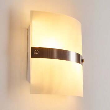 SIBO wall light stainless steel, 2-light sources