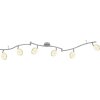 Globo LAILA ceiling light LED matt nickel, 6-light sources