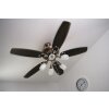 Globo JERRY fan chrome, stainless steel, matt nickel, 5-light sources