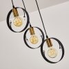 Pendant Light Leentje gold, black, 3-light sources