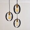 Pendant Light Leentje gold, black, 3-light sources