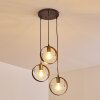 Pendant Light Leentje gold, black, 3-light sources