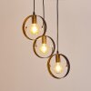 Pendant Light Leentje gold, black, 3-light sources