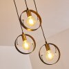 Pendant Light Leentje gold, black, 3-light sources