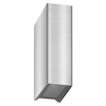 LCD LINGEN Outdoor Wall Light LED stainless steel, 2-light sources