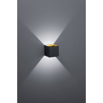 Trio LOUIS Wall Light LED black, 1-light source