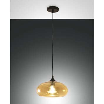 Fabas Luce ELA Pendant Light black, 1-light source