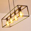 FLAMBEAU Pendant Light black, 4-light sources