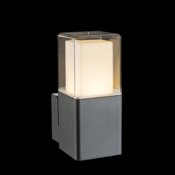 Globo outdoor wall light LED black, 1-light source