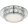 Globo ceiling light LED chrome, glass, 1-light source