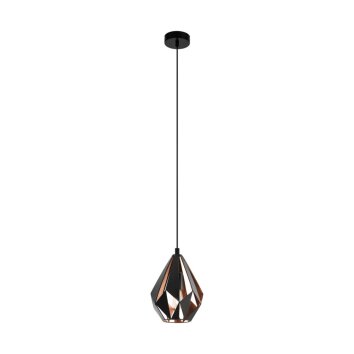 Eglo CARLTON Pendant Light copper, black, 1-light source